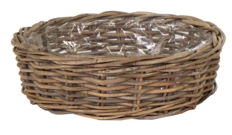 NEU !! Sehr stabiler Pflanzkorb ø ca. 43 cm aus Weide / Rattan - Naturprodukt Katzen - oder Hundekörbchen