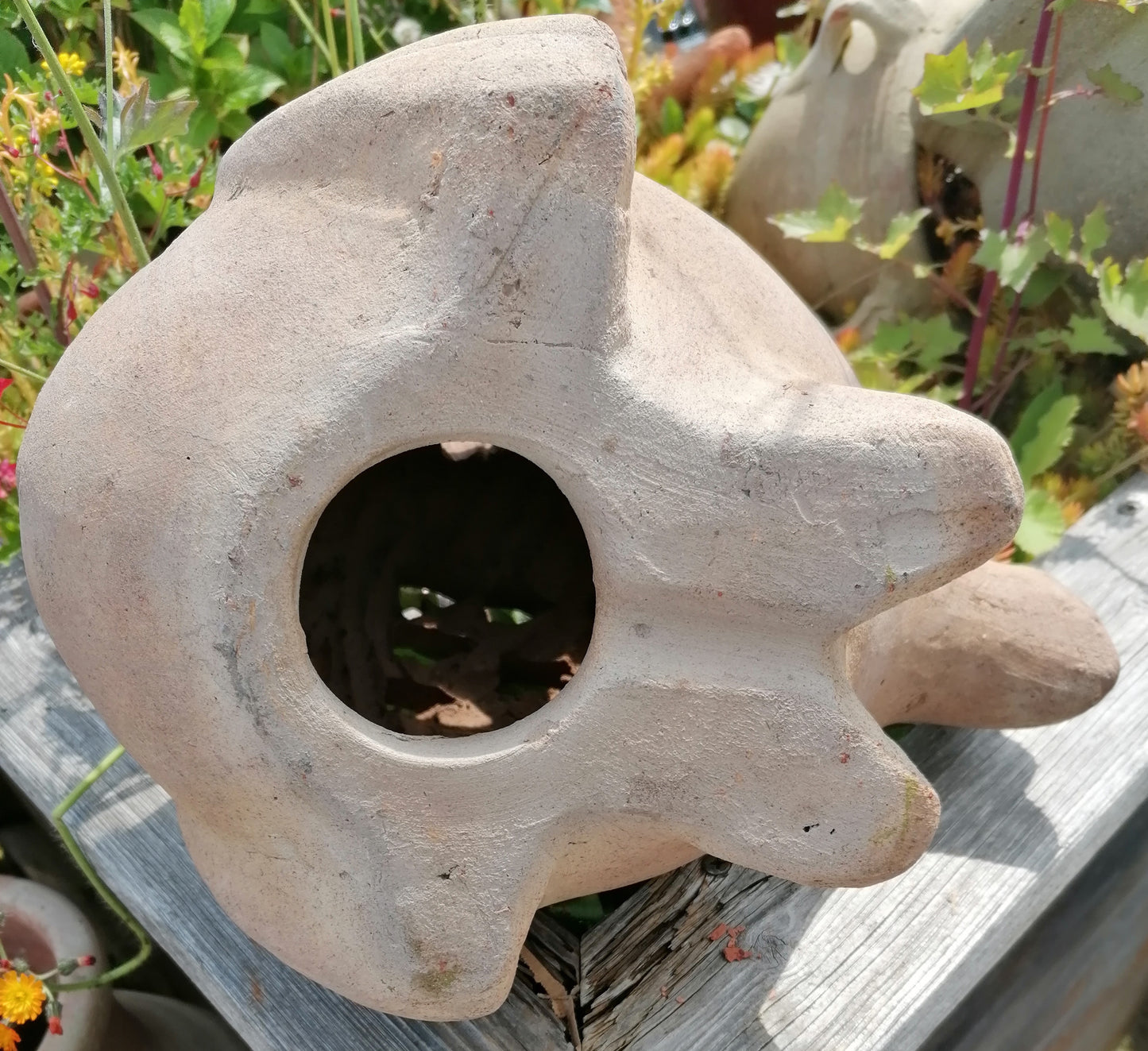 2.Wahl ! Wasserspeier Fisch ca. 33 cm lang aus black Terracotta Meerestier Aquarium Wasser Teich Zoo Tierpark