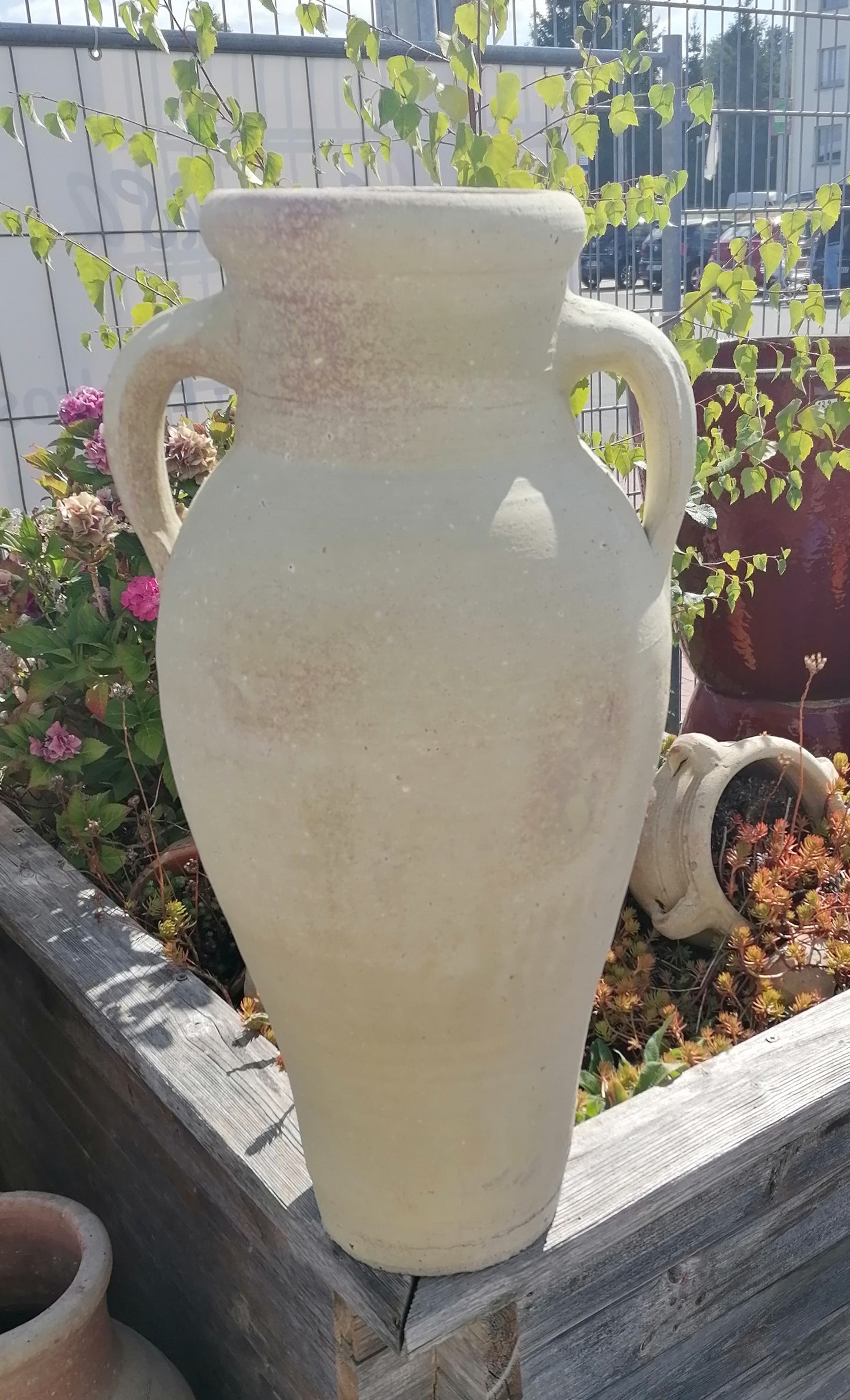 2.Wahl ! Amphore ca. 60 cm hoch mit 2 Henkeln aus Terracotta, Deko, Vase