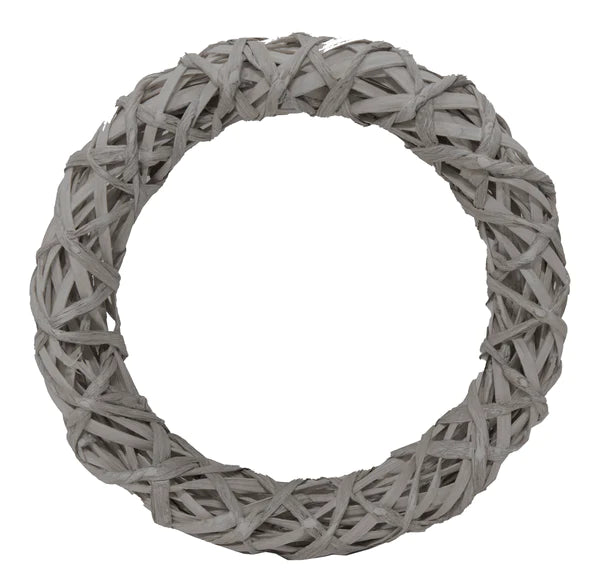 Neu !! 6-er SET Tür-, Wand-, Tischkränze Ringe Rohlinge ø 30 cm grau , weiß gekalkt aus Weide