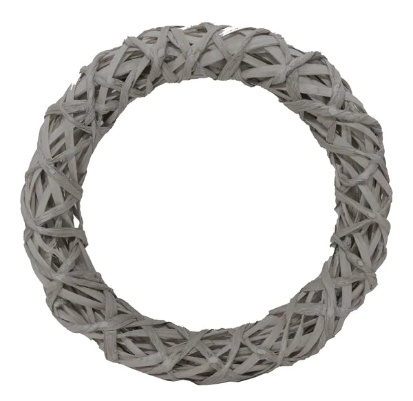 Neu !! 6-er SET Tür-, Wand-, Tischkränze Ringe Rohlinge ø 25 cm grau , weiß gekalkt aus Weide