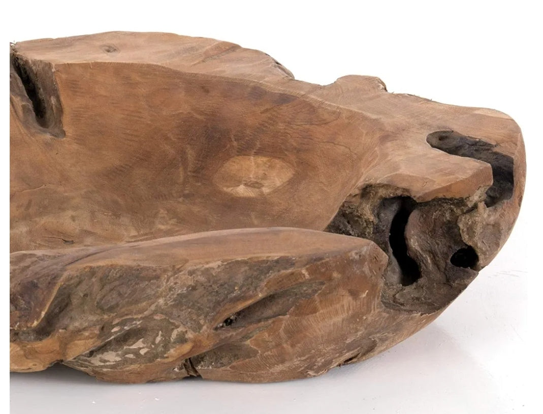 Neu !! Schale ø ca. 40 cm aus Teakholz - Naturprodukt Rustikal Wurzelholz Adventsgesteck Weihnachten Unikat