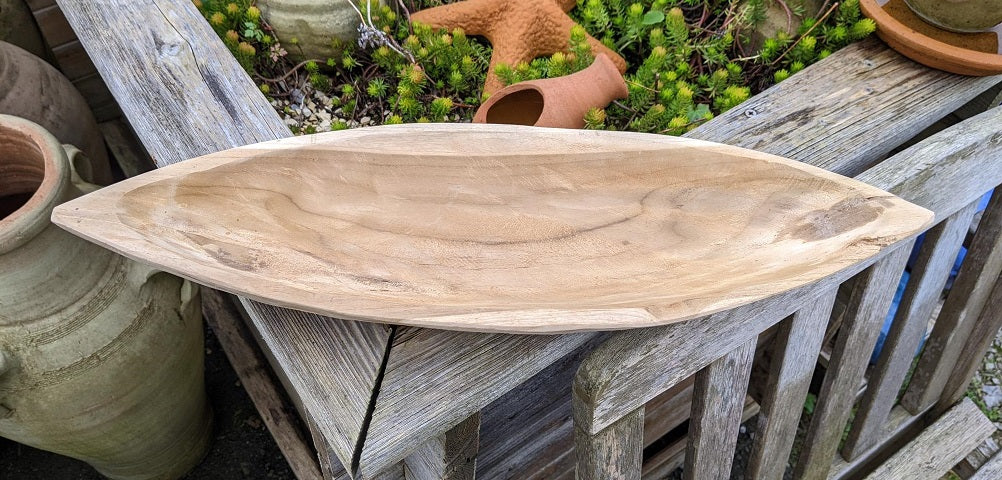 NEU !! Schöne Holzschale ca. 50 cm breit unbehandelt naturbelassen Dekoration Adventsgesteck Obstschale