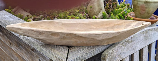 NEU !! Schöne Holzschale ca. 50 cm breit unbehandelt naturbelassen Dekoration Adventsgesteck Obstschale