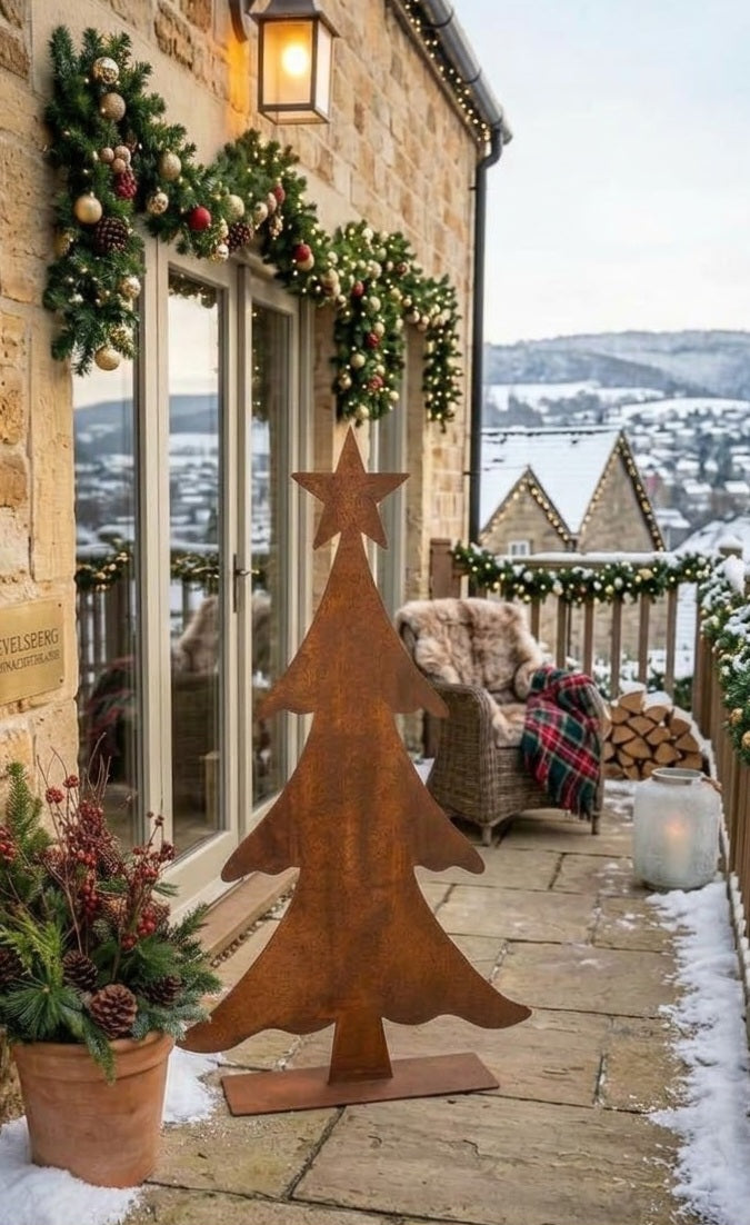 Schöner dekorativer Tannenbaum / Weihnachtsbaum 65 cm mit Stern in Ede – La Casa