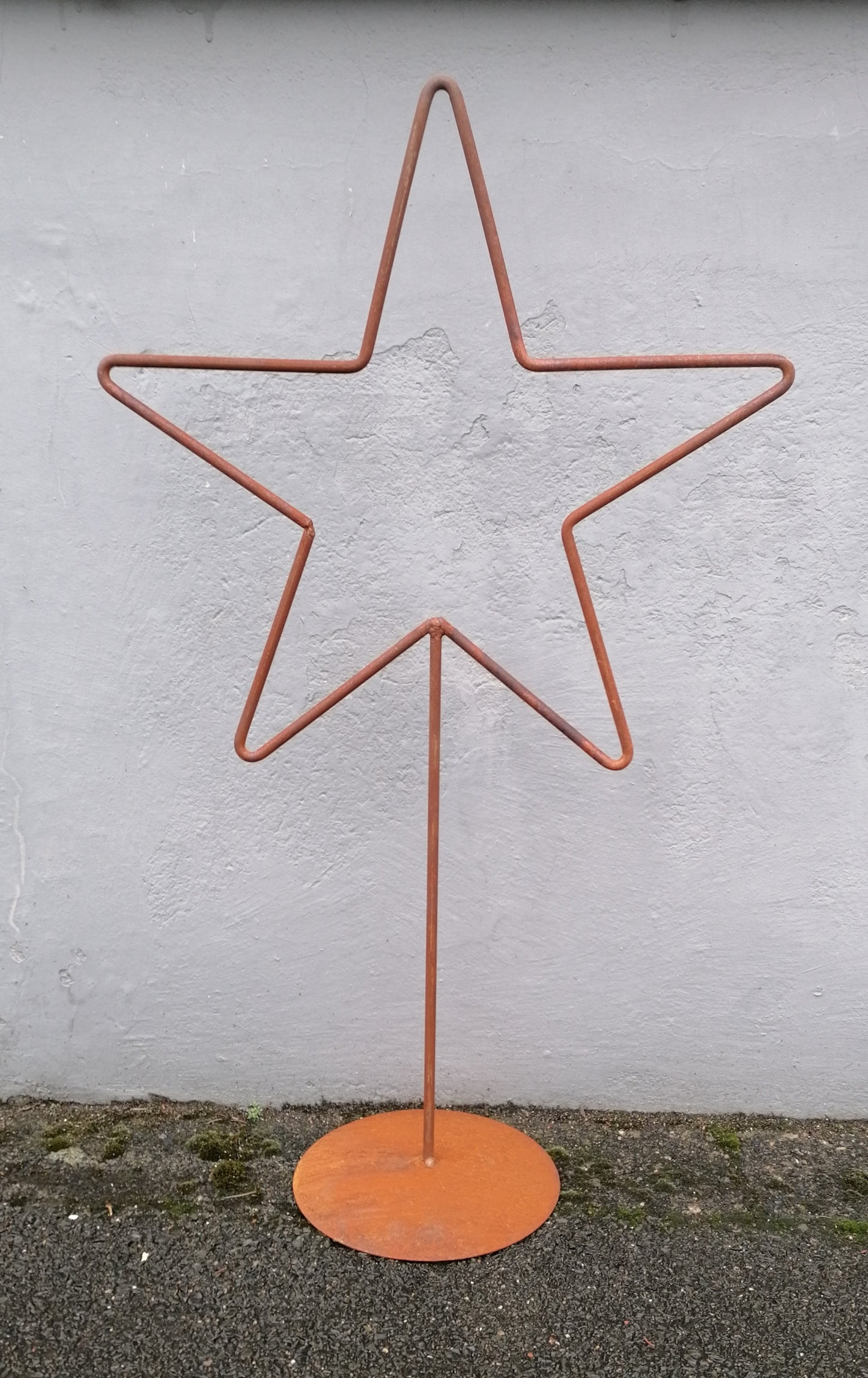 NEU !! Schöner großer Stern ca. 95 cm hoch aus Metall in Edelrost, Weihnachtsdeko Advent Fensterschmuck Winter Vorgarten Weihnachten