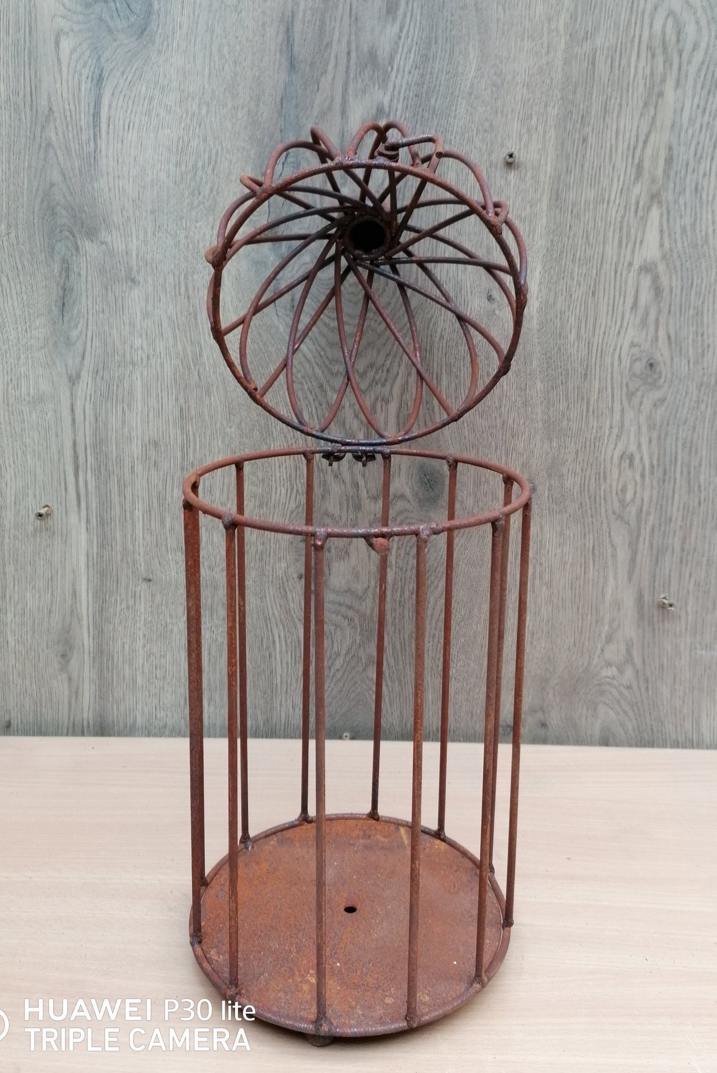 NEU !! Vogelkäfig ca. 45 cm hoch aus Metall in Edelrost , Voliere