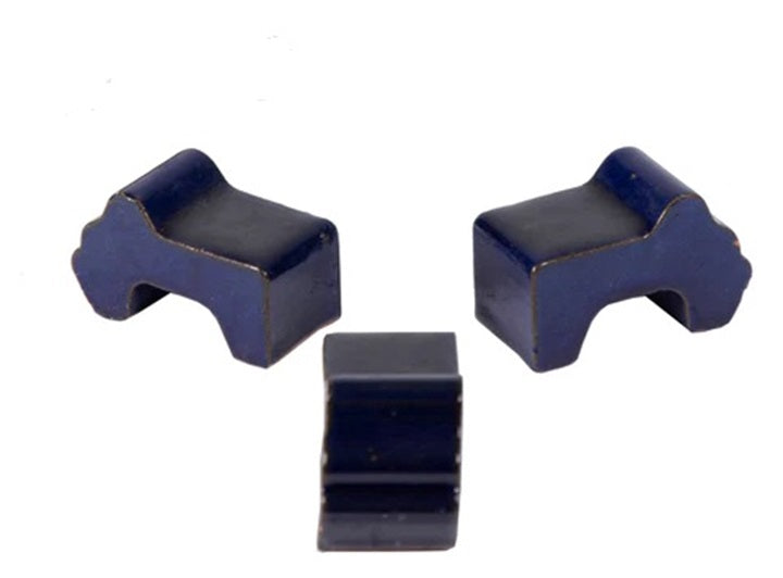 Neu !! 2.Wahl !! Kübelfuß- Untersetzer für Blumentöpfe oder Pflanzkübel aus Steinzeug blau glasiert