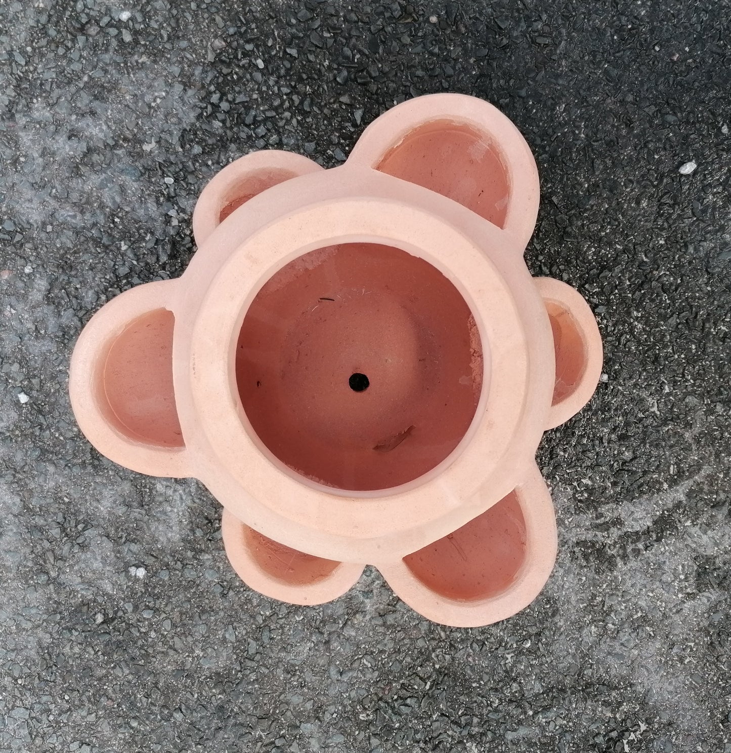 Neu !! Schöner großer Erdbeertopf / Kräutertopf ca. 28 cm hoch aus rotem Terracotta mit 6 Pflanzkammern Terrakotta mediterran Kakteen Sukkulenten