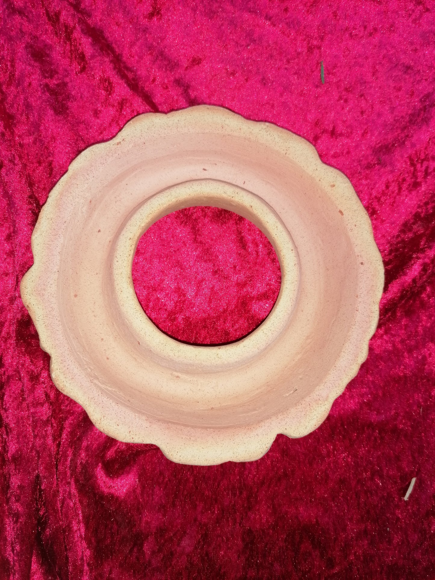 2. Wahl !! 4er Set Kerzenringe / Untersetzer ø je ca. 17 cm hoch aus rotem Terracotta Kübelfuß Füße Deko Weihnachten Adventsgesteck Rosen