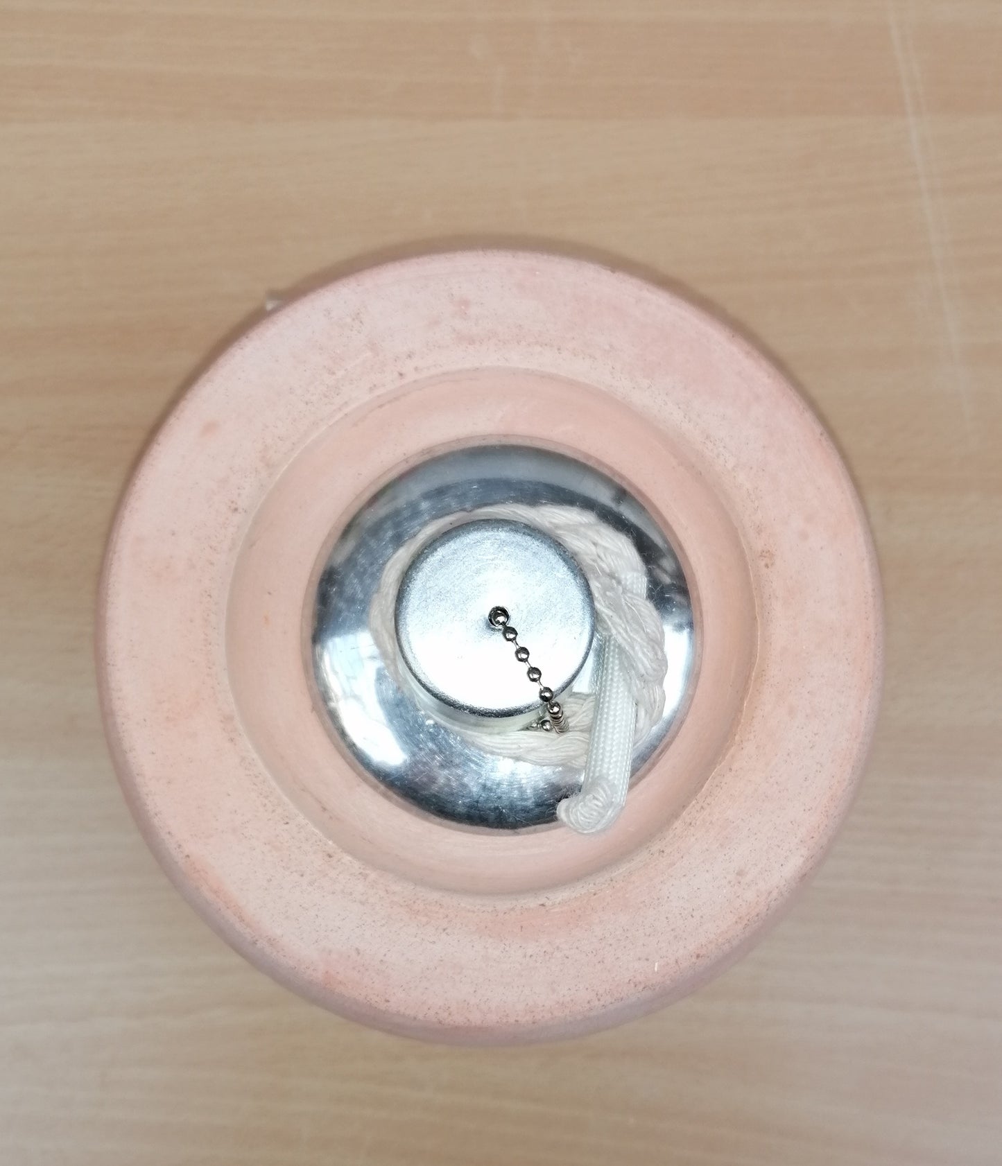 Neu !! Öllampe mit Einsatz ca. 16 cm Bauchdurchmesser aus Terracotta Windlicht