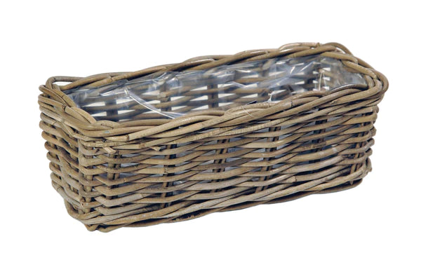 NEU !! Pflanzkasten ca. 40 cm breit und ca. 16 cm tief aus Rattan - Naturprodukt-Korbgeflecht