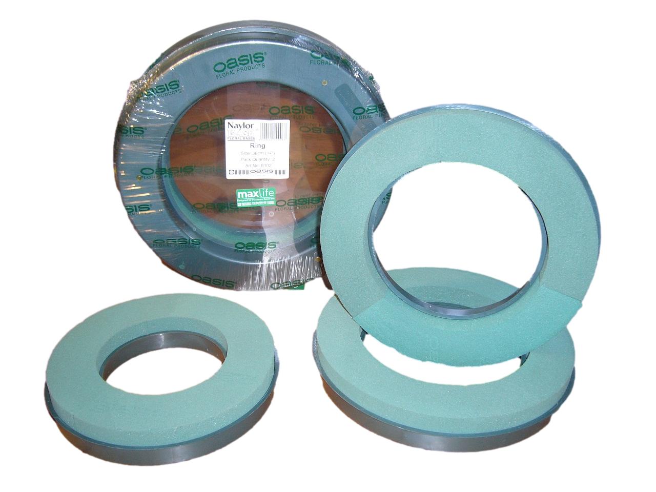 OASIS® NAYLOR BASE Ring, 25 cm Ø Steckmoos Steckmasse Steckschaum 11-08100