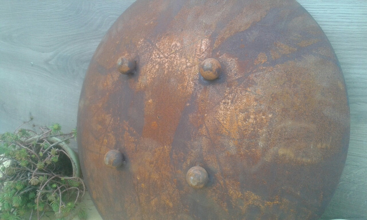 Feuerschale - Rostdekoschale ø 40 cm, 2 mm dick, mit Füßen, extrem stabil aus Metall in Edelrost