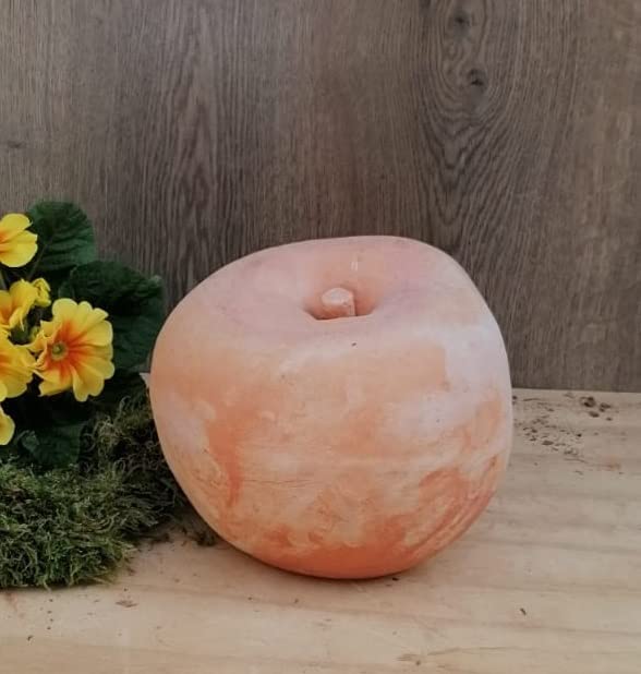 Birne ca. 34 cm hoch aus Terracotta / Terrakotta Herbstdeko, Erntedankfest, Halloween, Garten, Obst