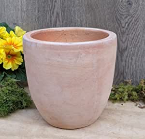 2.Wahl ! Schöner schlichter Blumentopf ø ca. 19 cm aus roten Terracotta, Pflanzgefäß