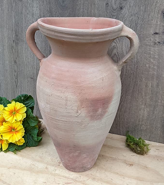 Formplastic Vaso Amphore Per Piante – Altezza 45 Cm, Colore Grigio Antracite, Plastica Resistente UV