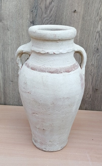 2. Wahl Aktion !  Amphore mit 2 Henkeln ca. 40 cm hoch aus Terracotta Krug Vase Wasserlauf
