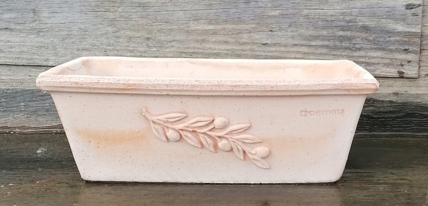 Original italienischer hochwertiger Blumenkasten mit Olivendekor ca. 3 – La  Casa
