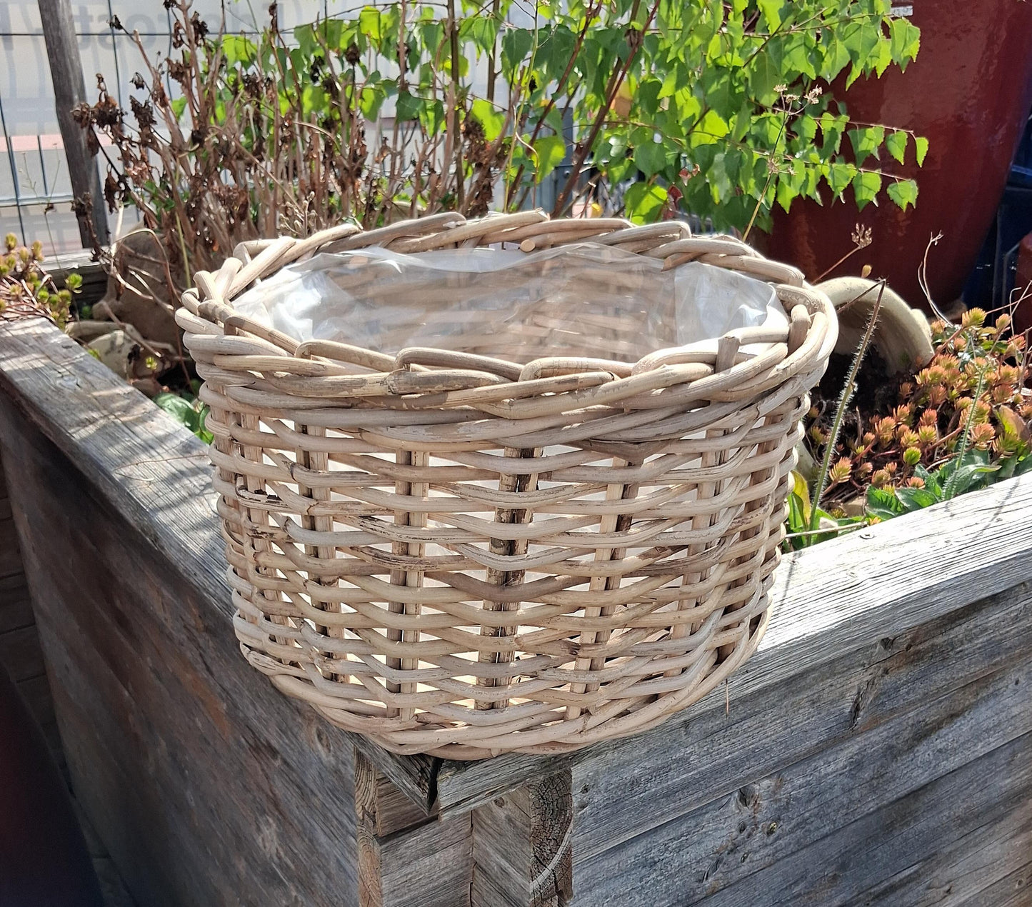 Neu !! Stabiler Pflanzkorb aus Weide - Naturprodukt mit einem Außendurchmesser von 39 cm Handarbeit Übertopf Blumentopf Deko