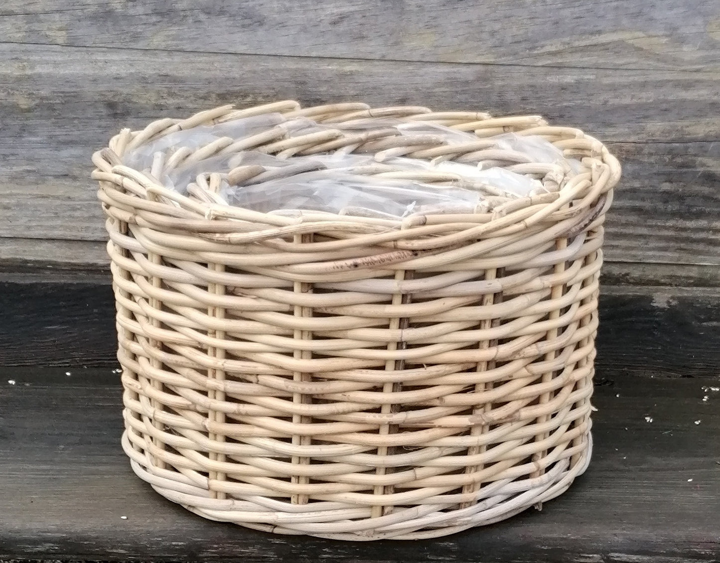 Neu !! 3er Set Pflanzkörbe aus Rattan / Weide -Naturprodukt mit einem Außendurchmesser von 26 cm , 35 cm und 39 cm  Übertopf Blumentopf Deko