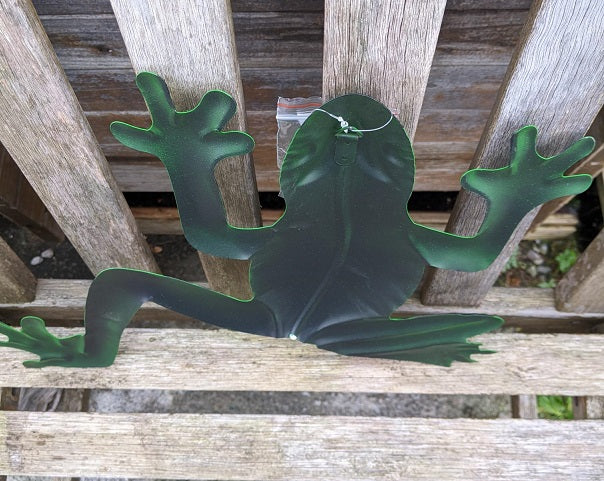 NEU !! Frosch zum Aufhängen 42 x34 cm aus Metall Wanddeko Fassadendekoration Tier Wasser