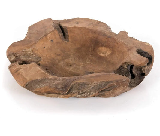 Neu !! Schale ø ca. 40 cm aus Teakholz - Naturprodukt Rustikal Wurzelholz Adventsgesteck Weihnachten Unikat