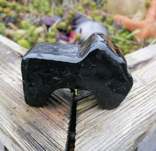 Neu !! 2.Wahl ! 1 !! Kübelfuß- Untersetzer für Blumentöpfe oder Pflanzkübel aus Steinzeug schwarz glänzend glasiert