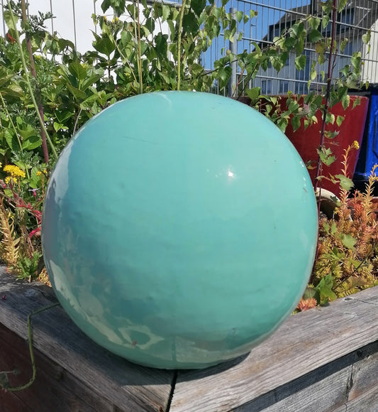 2. Wahl !! Kugel türkis ø ca. 28 cm aus Steinzeug, Keramik, Deko, Garten