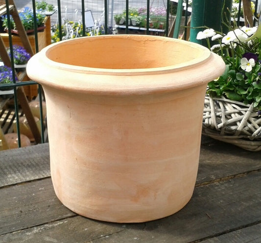 NEU !! Schöner robuster Blumentopf ø ca. 28 cm aus roten Terracotta, Pflanzgefäß Terrakotta Übertopf Deko Garten
