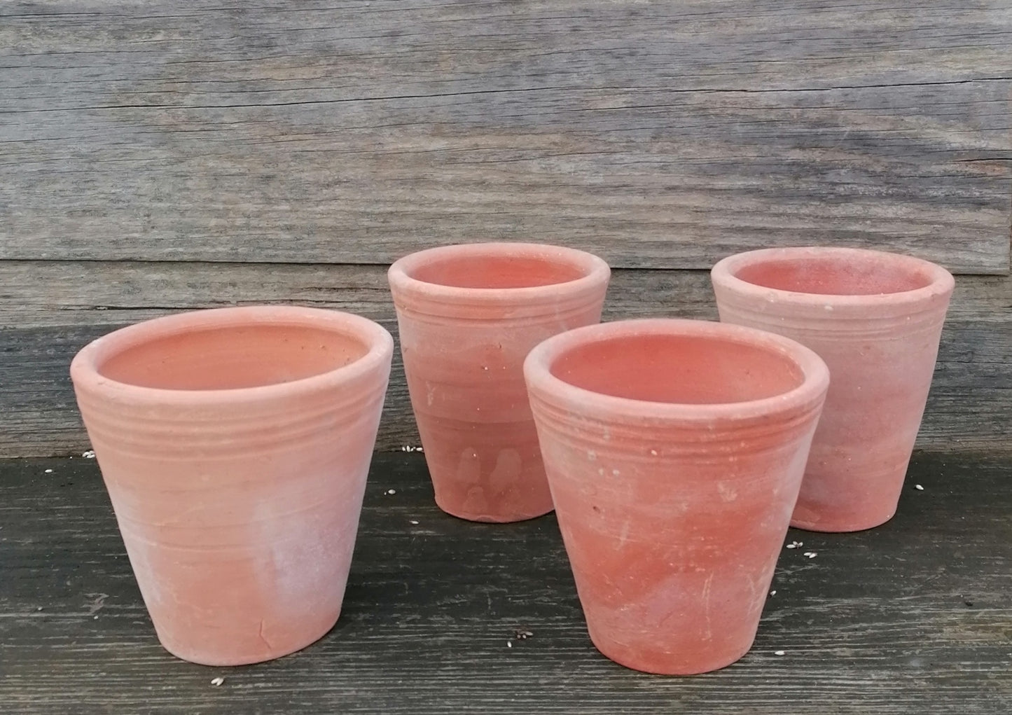 pflanztöpfe ton klein 2.Wahl !! 4er Set Kleine rustikale rote Töpfe ca. 13 cm hoch aus Terra – La  Casa