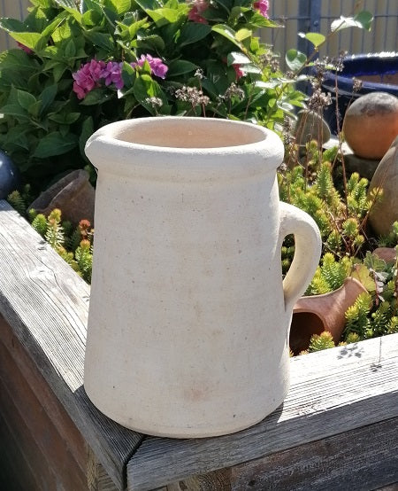 NEU !!!!! Rustikal handgetöpferte Kanne Krug ca. 21 cm hoch aus Terracotta, Deko, Vase