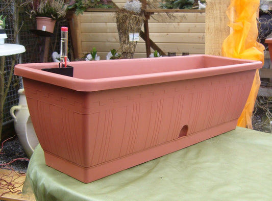 Blumenkasten / Balkonkasten mit Wasserspeicher ca. 60 cm aus hochwertigen Kunststoff