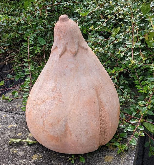 2. Wahl!! Dekorative große Feige 32 cm hoch aus Terracotta, Obst Herbstdeko Erntedankfest