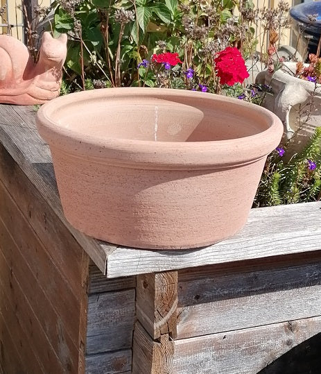 Blumentopf Pflanzschale ø ca. 30 cm breit aus Terracotta, Pflanztopf