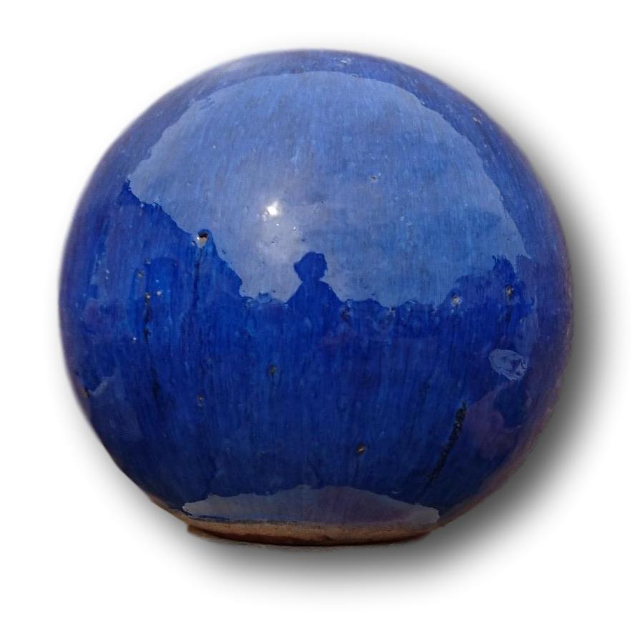 2. Wahl !! Kugel blau ø ca. 30 cm aus Steinzeug, Keramik, Deko, Garten